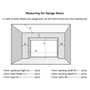Ribbed White Steel Sectional Garage Doors