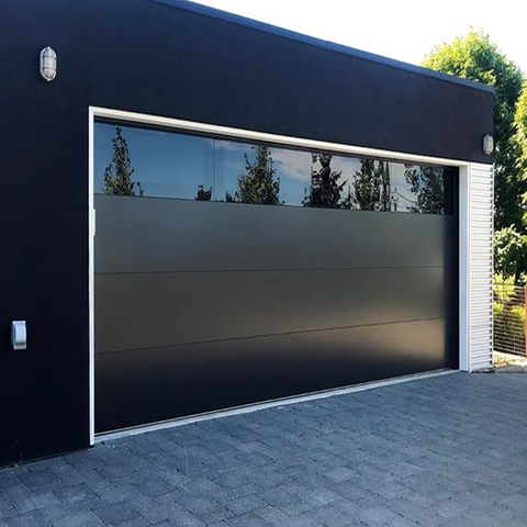Full Flat Aluminium Sectional Garage Doors