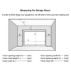 Full Flat Aluminium Sectional Garage Doors