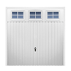 Classic Vertical Standard Rib with Windows Steel Up-and-Over Doors