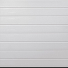 Ribbed White Steel Sectional Garage Doors