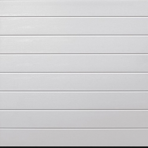 Ribbed White Steel Sectional Garage Doors