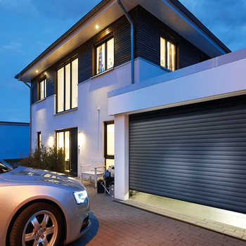 Black Aluminium Roller Garage Doors