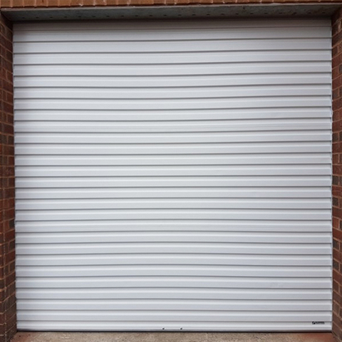 White Steel Roller Garage Doors
