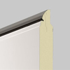 Ribbed White Steel Sectional Garage Doors