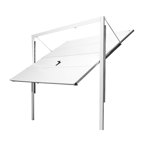 Classic Vertical Standard Rib with Windows Steel Up-and-Over Doors